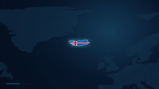 Digital Dark Mode Map Interface Pinpointing Akureyri City In Iceland With Geographic Coordinates Displayed.