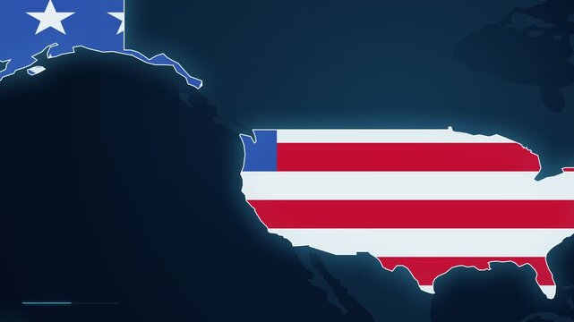 High-Tech Digital Interface Map Highlighting The City Of Amarillo In Texas USA With Geographic Pin.