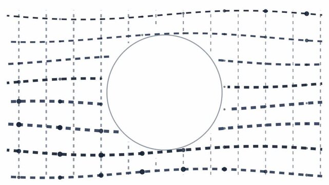 Hand crafted animated dashed path trace in soft monochrome on a clean light background. Seamless looping 4K motion graphics video with free space for text, ideal for branding, social media content and