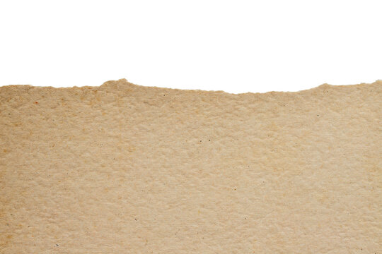 isolated brown kraft paper texture edge