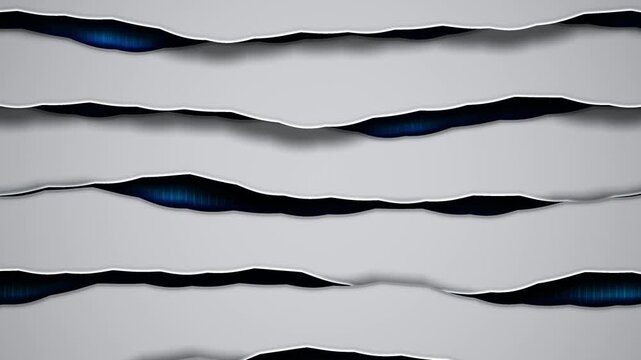 Torn paper edges background animation with ripped white paper transition loop