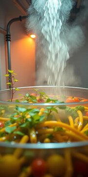 Fermentation tank with genetically modified organisms, laboratory equipment, genetic modification