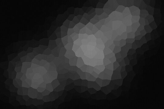 Abstract pixelated gray cloud shapes