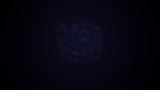 Abstract dark blue geometric pattern with pyramid shapes