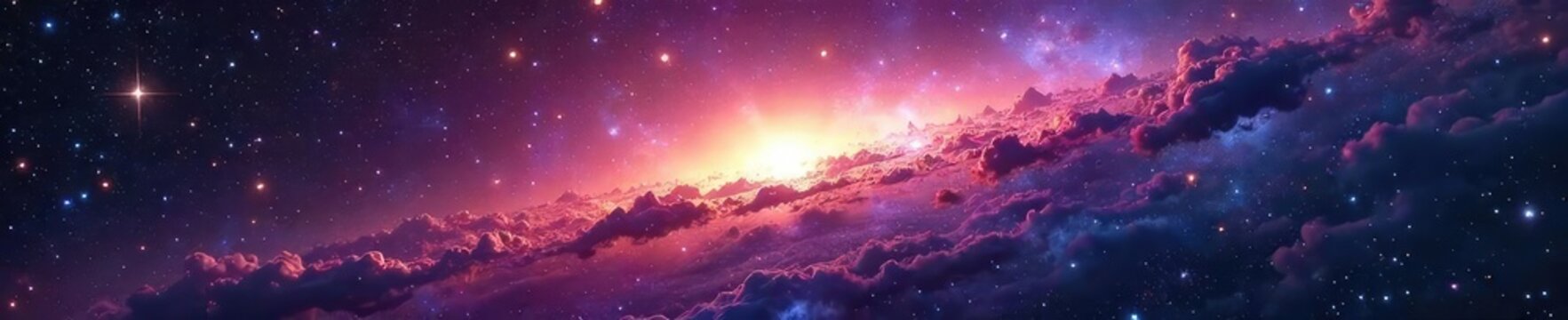 Vast cosmic expanse, swirling nebulae and distant galaxies illustrate the immense scale and mystery of the universe's mass A breathtaking view of the cosmos , cosmos, interstellar, cosmic mass