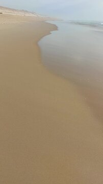  La plage de Messanges  entre for&ecirc;t landaise et oc&eacute;an. Landes - Aquitaine