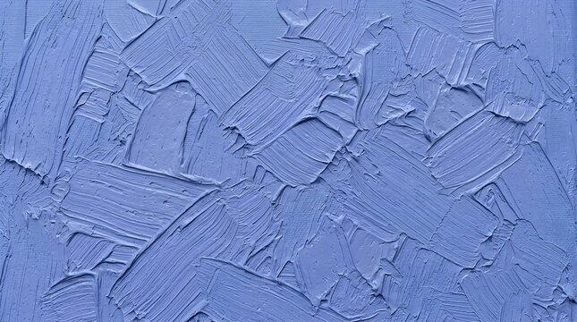 Blue oil paint texture with thick brush strokes and impasto style, abstract artistic background with visible paint ridges and canvas surface