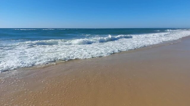  La plage de Messanges  entre for&ecirc;t landaise et oc&eacute;an. Landes - Aquitaine