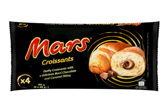 4 Mars Croissants Hintergrund  weiss