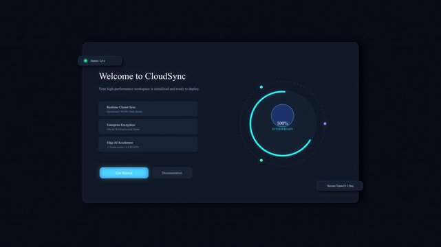 Digital interface login screen animation, futuristic ui design, authentication process, data entry forms, user profile avatar icon, cyber security concept, motion graphic