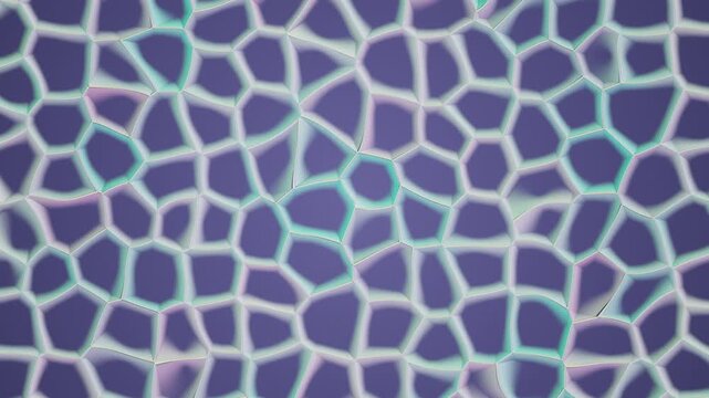 Abstract Voronoi Pattern 3D Motion Background Loop