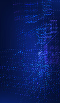 Technology cube abstract for background data 3d and science graphic research. Scientific dot digital for geometry visualization presentation and system chemical object. Technology design business.