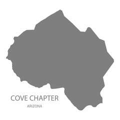 Obraz premium Cove Chapter Map, Arizona, USA