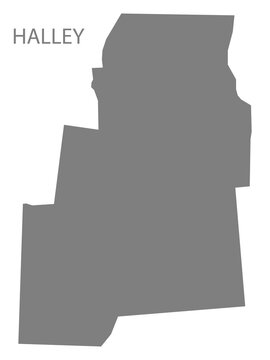 Halley City Map, Arkansas, USA