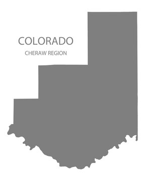 Cheraw Region Map, Colorado, USA