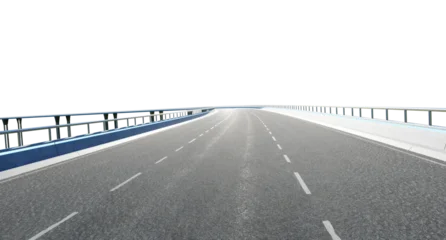 3d rendering of empty highway bridge overpass with transparent background © jamesteoh.art