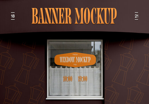 Front View Storefront Mockup