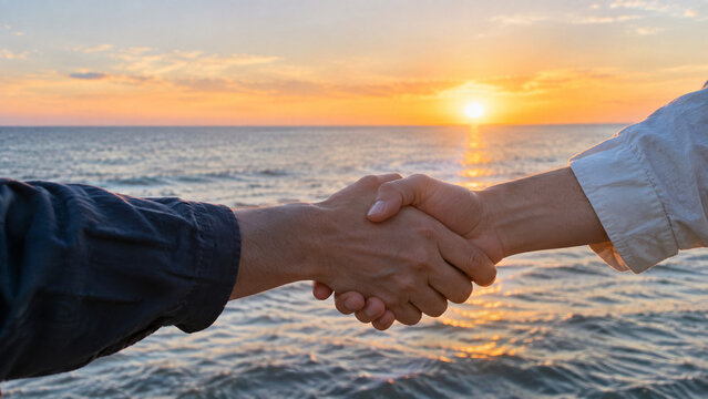 business people shaking hands