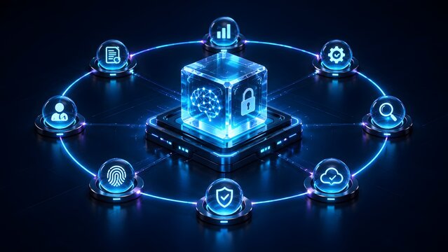 Centralized artificial intelligence ecosystem integrating biometric security and data analytics