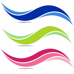 Obraz premium abstract colorful wave