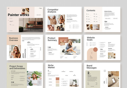 Painter Work Brochure Template