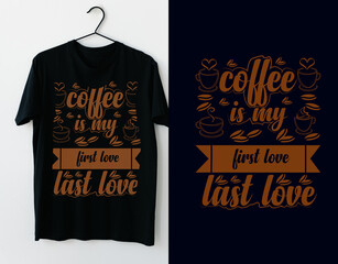 Coffee Typography T shirt Design © Ataur