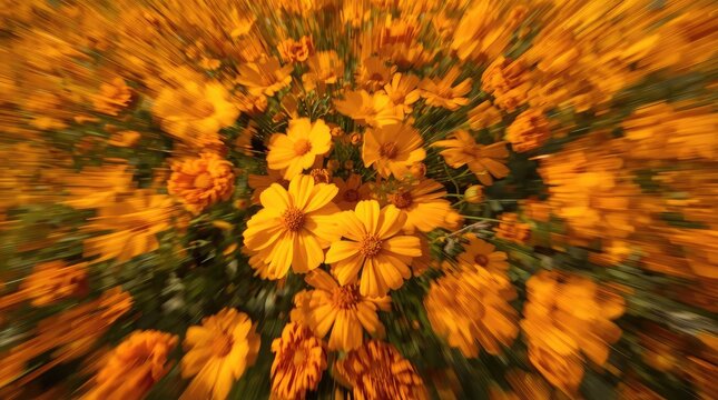  vibrant cluster of bright orange flowers