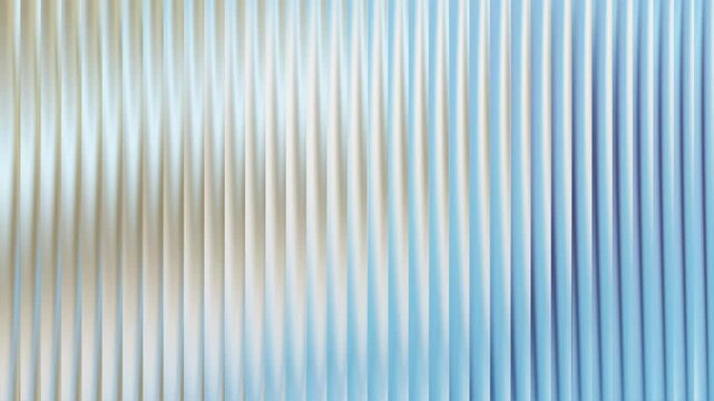 Vertical ribbed glass texture with soft blue and beige gradient light