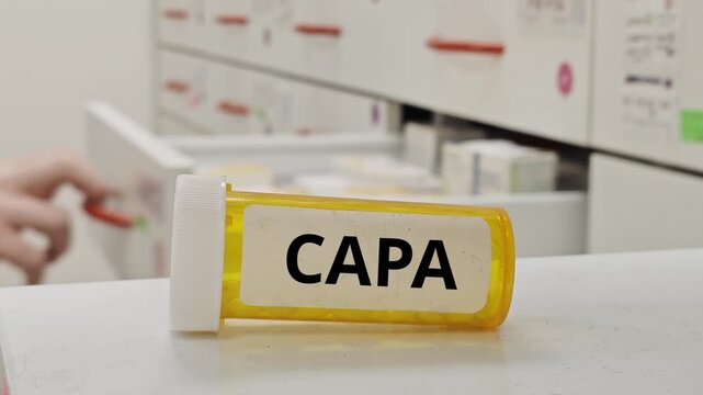 CAPA oral tablet pharmaceutical quality validation and compliance concept