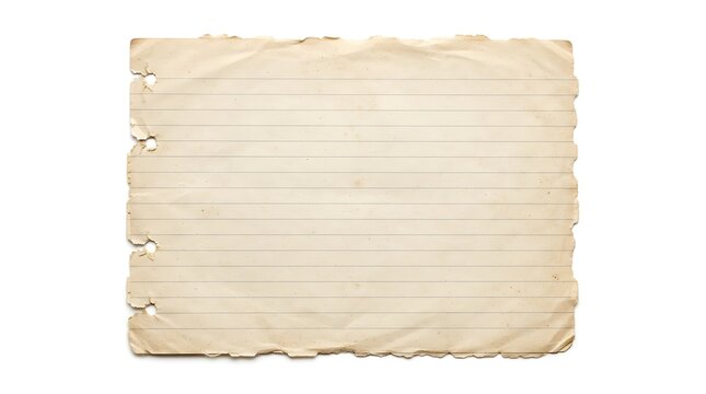 Vintage torn lined paper background