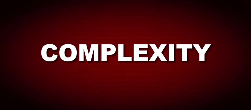 Complexity and Problem Solving Concept in Business Strategy Animated Typography Loop