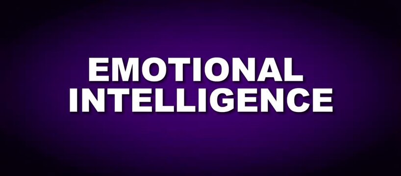 Emotional Intelligence Workplace Skills and Leadership Development Animated Text Loop