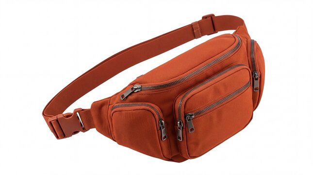 Brown waist bag for travel and active lifestyle