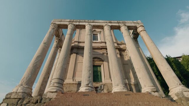 Temple of Antoninus and Faustina in Rome's Roman Forum