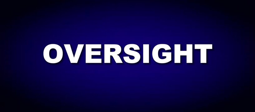 Oversight and Corporate Governance Concept for Executive Accountability Animated Text Loop