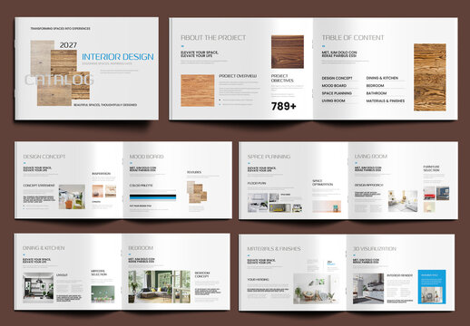 Interior Design Catalog Template for Furniture and Decor