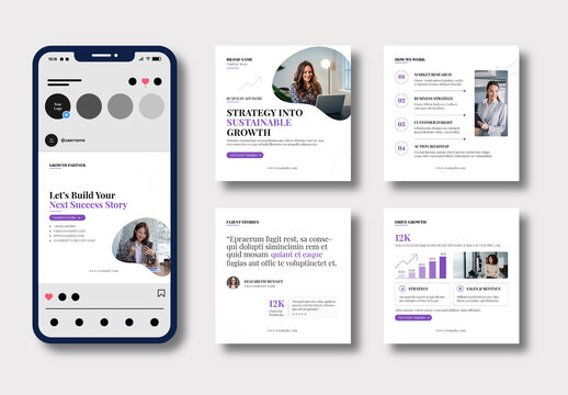 Strategy Development Business Growth Social Media