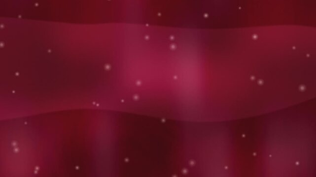 Soft pink bokeh on maroon background. 2d animation