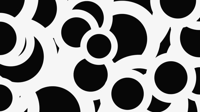 Red and white target symbols exchange positions along curved paths on a solid red background, creating a playful looping motion graphic ideal for app screens, kids visuals, presentations, and ads.