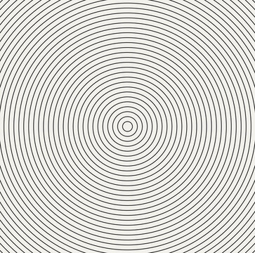 Black and white spiral pattern with concentric circles and lines