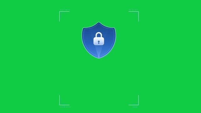 Secure login form animation with password entry and access granted on green screen background