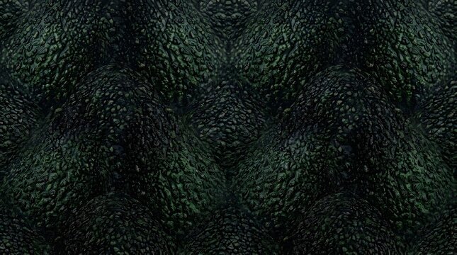 dark green avocado skin texture background featuring bumpy organic surface details for culinary design and healthy lifestyle food photography projects