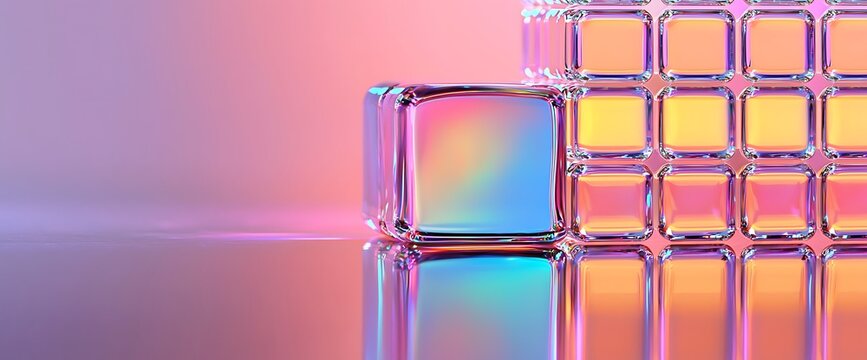 Iridescent cubes