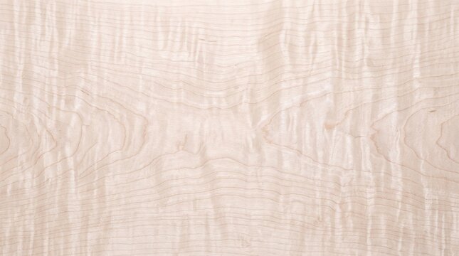 Natural Curly Maple Wood Grain Texture Background