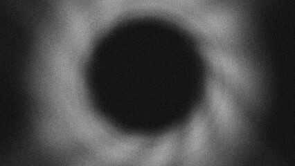 Fototapeta premium Monochrome grainy concentric circles abstract background for hypnotic sound wave concept