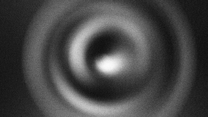 Fototapeta premium Monochrome grainy concentric circles abstract background for hypnotic sound wave concept
