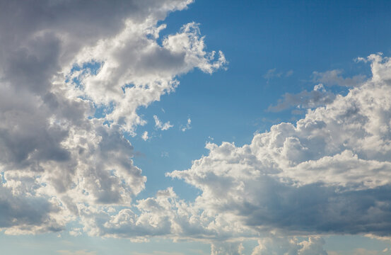 Sunny sky with clouds