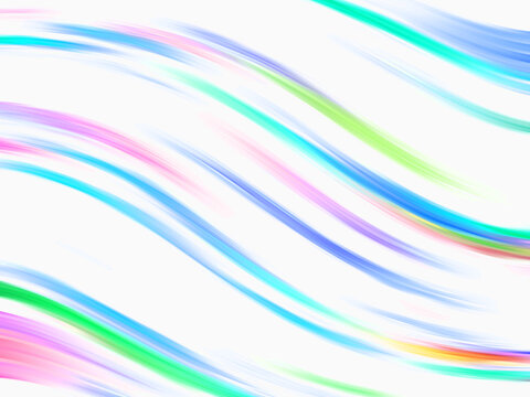 abstract colorful background カラフル曲線　水彩風背景