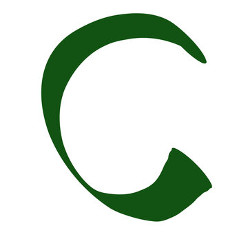Green Abstract phonetic alphabet Charlie