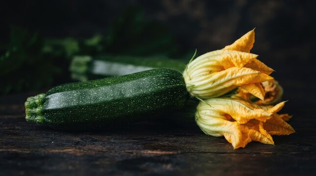 zucchini and flowers